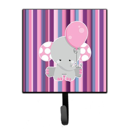 Carolines Treasures Elephant on Stripes Leash or Key Holder BB6954SH4